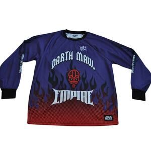Star Wars Darth Maul Empire Dark Side Long Sleeve Motocross Jersey Medium